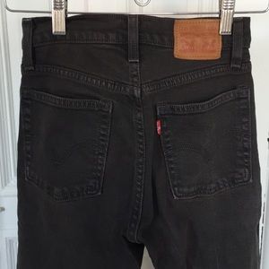 Levis Faded Black Wedgie Jeans, 24